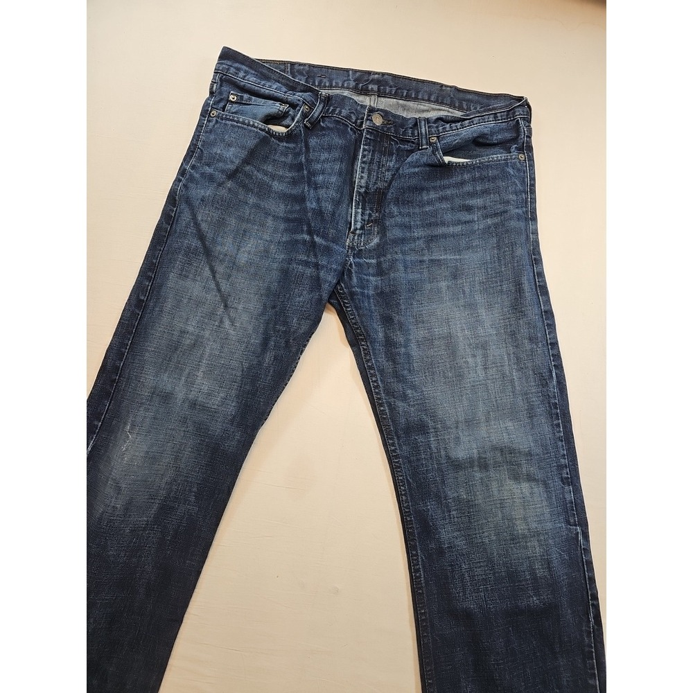 Levis 514 Jeans Mens 38x32 Blue Denim Straight Leg Stretch Levi's Premium Pants
